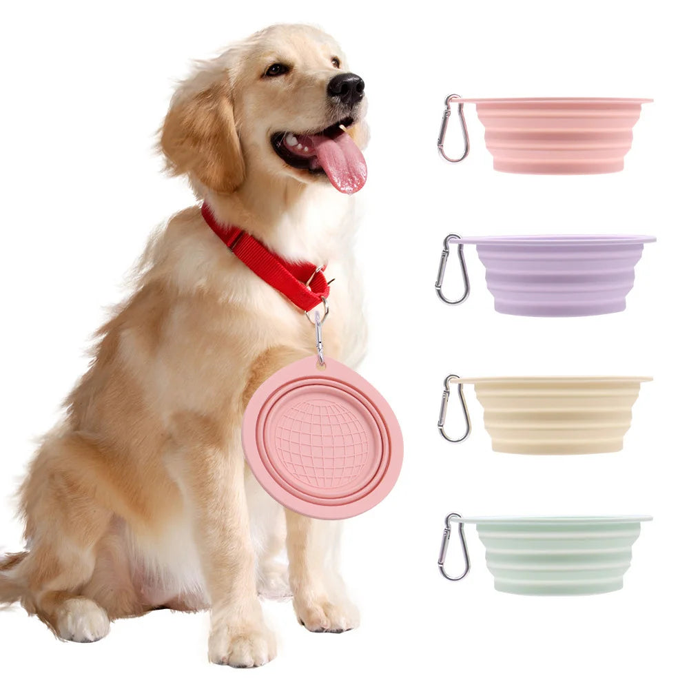 🐶 Gamelle pliable portable pour chien – Bol de voyage pour eau et nourriture