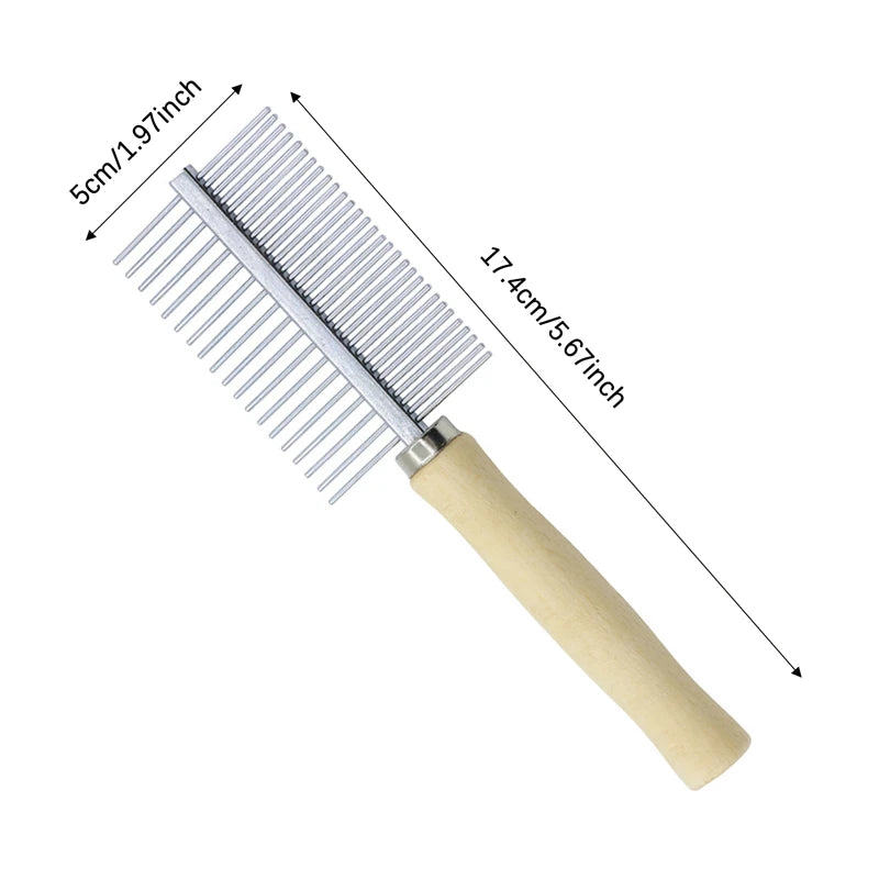Peigne de toilettage anti-nœuds pour chien et chat