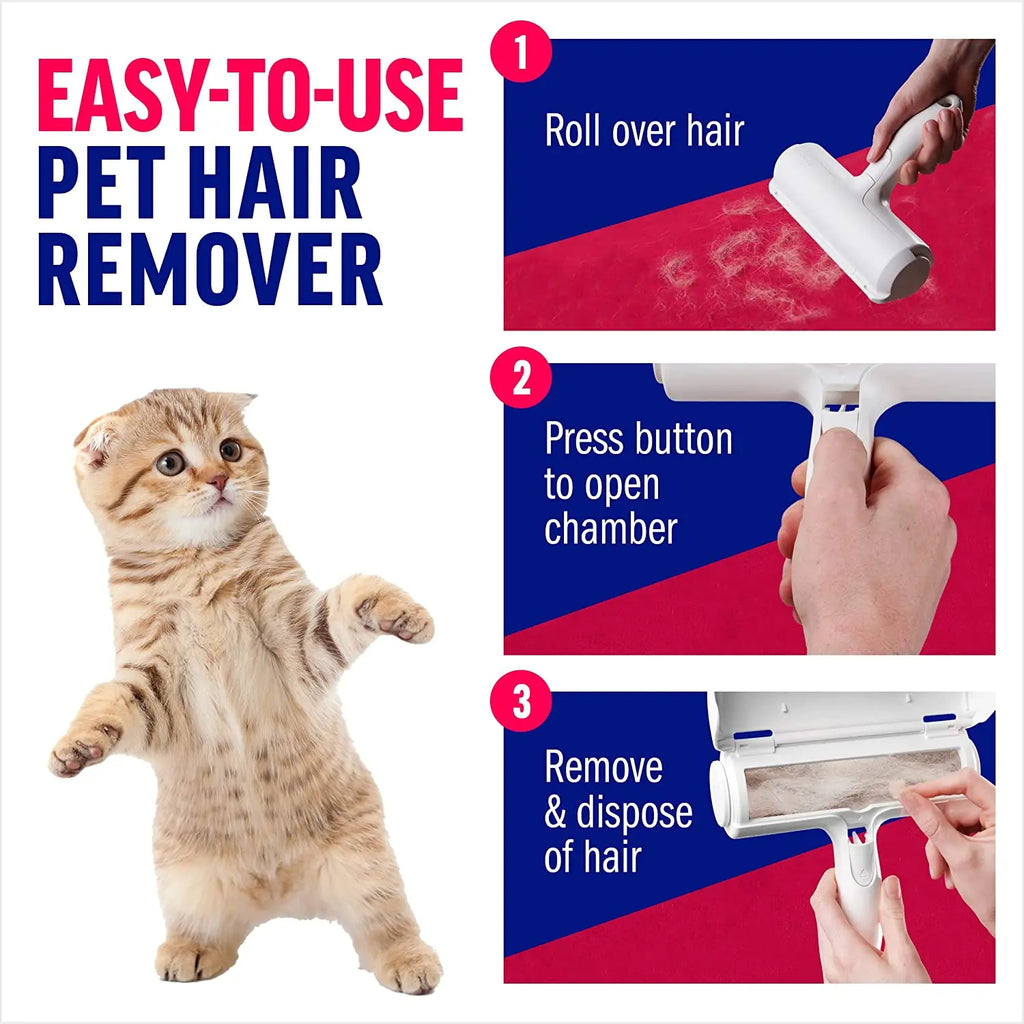 Rouleau Anti-Poils Réutilisable pour Chiens et Chats