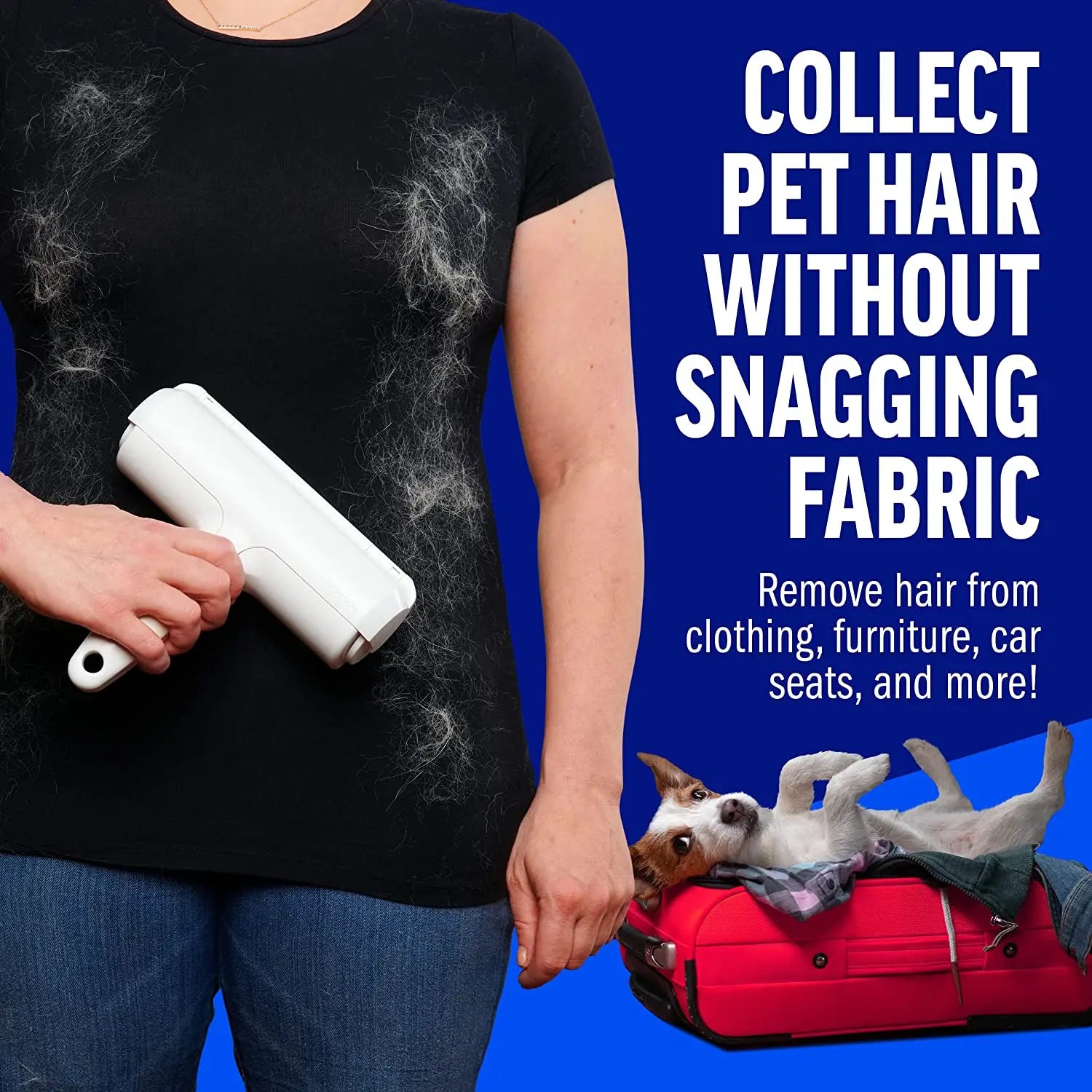 Rouleau Anti-Poils Réutilisable pour Chiens et Chats