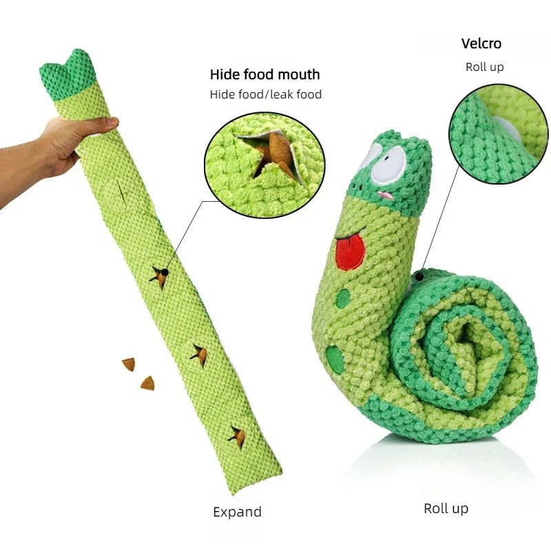 Jouet interactif escargot pour chien – Tapis de fouille et d’occupation